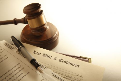 Gavel And A Last Will And Testament
